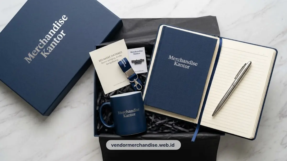 Ilustrasi paket welcome box karyawan baru eksklusif di Yogyakarta