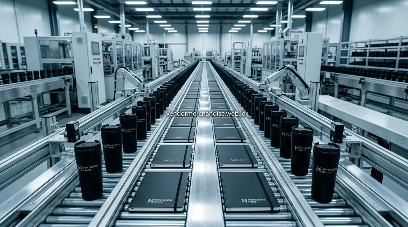 fasilitas produksi vendor merchandise untuk kebutuhan B2B