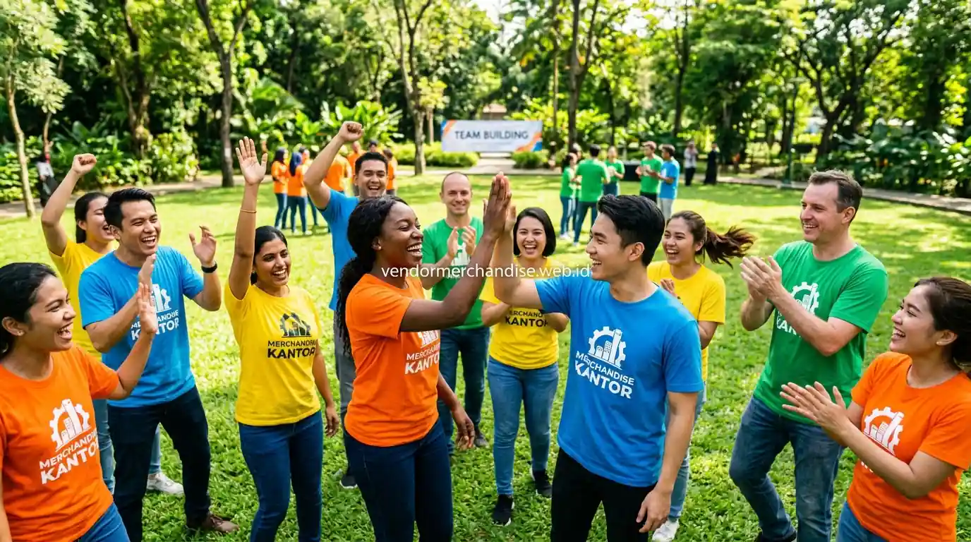 karyawan mengikuti aktivitas team building perusahaan