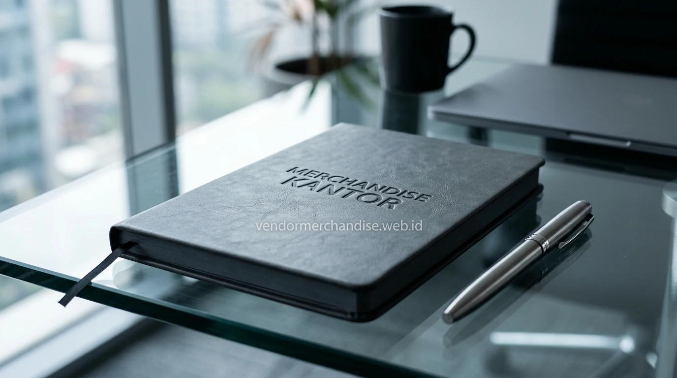 notebook merchandise custom logo untuk perusahaan