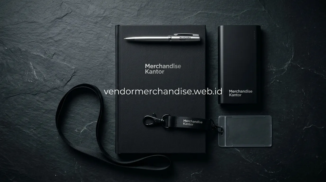 kombinasi tumbler dan notebook dalam paket merchandise seminar