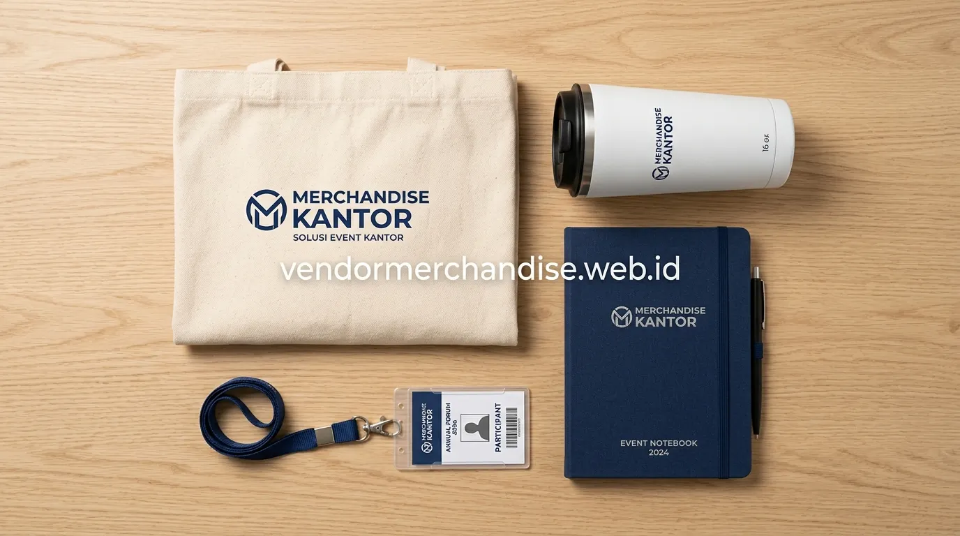 paket merchandise event custom logo untuk acara perusahaan