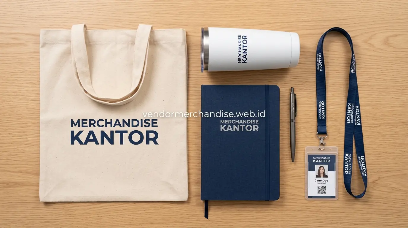 paket merchandise seminar kit custom logo untuk perusahaan