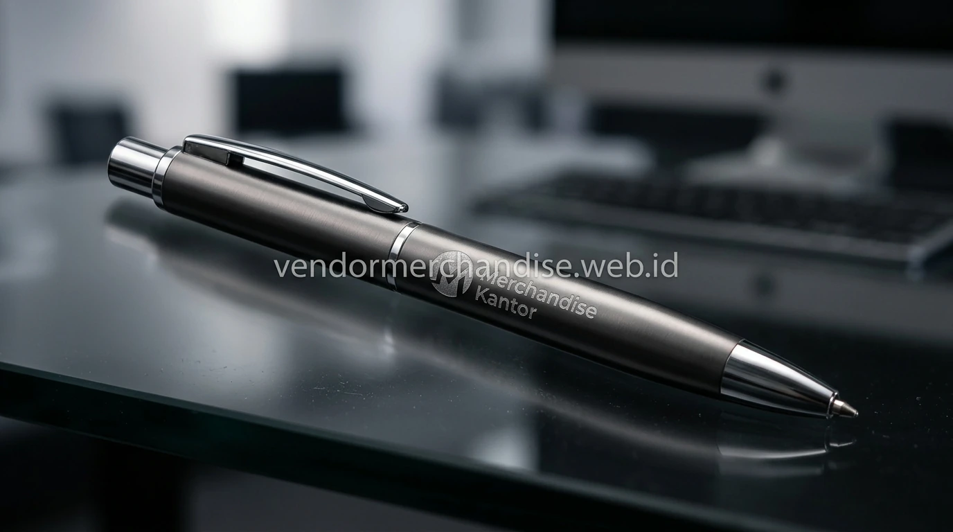 pulpen merchandise custom logo untuk promosi perusahaan