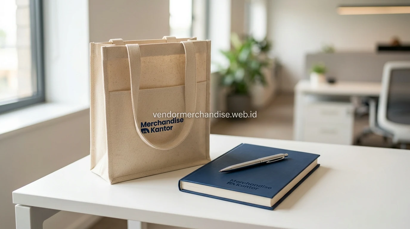 tote bag dan notebook sebagai souvenir workshop perusahaan