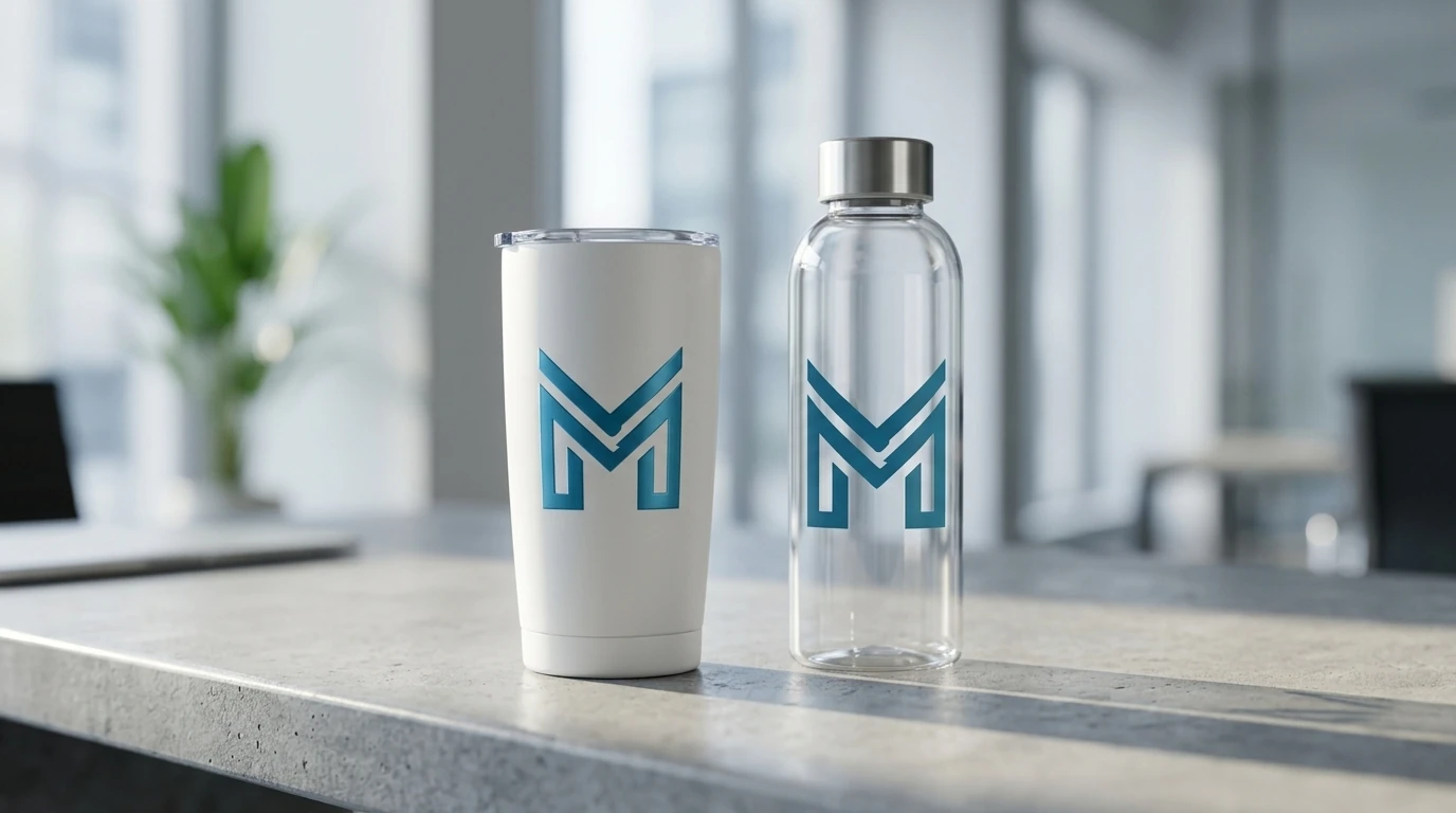 Tumbler dan botol minum custom logo untuk marketing perusahaan