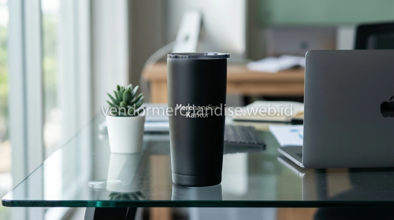tumbler merchandise custom logo untuk branding perusahaan