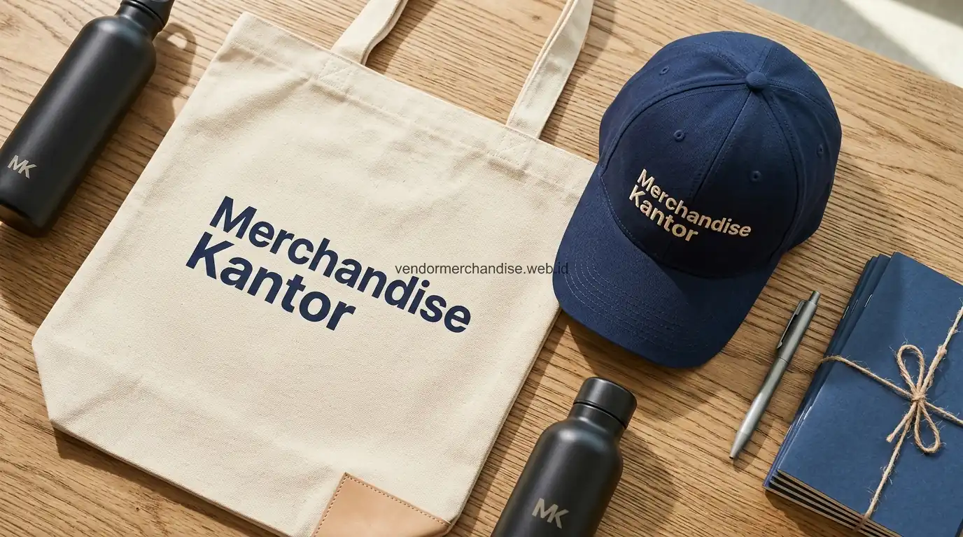 Ilustrasi merchandise customer apresiasi dan promosi brand