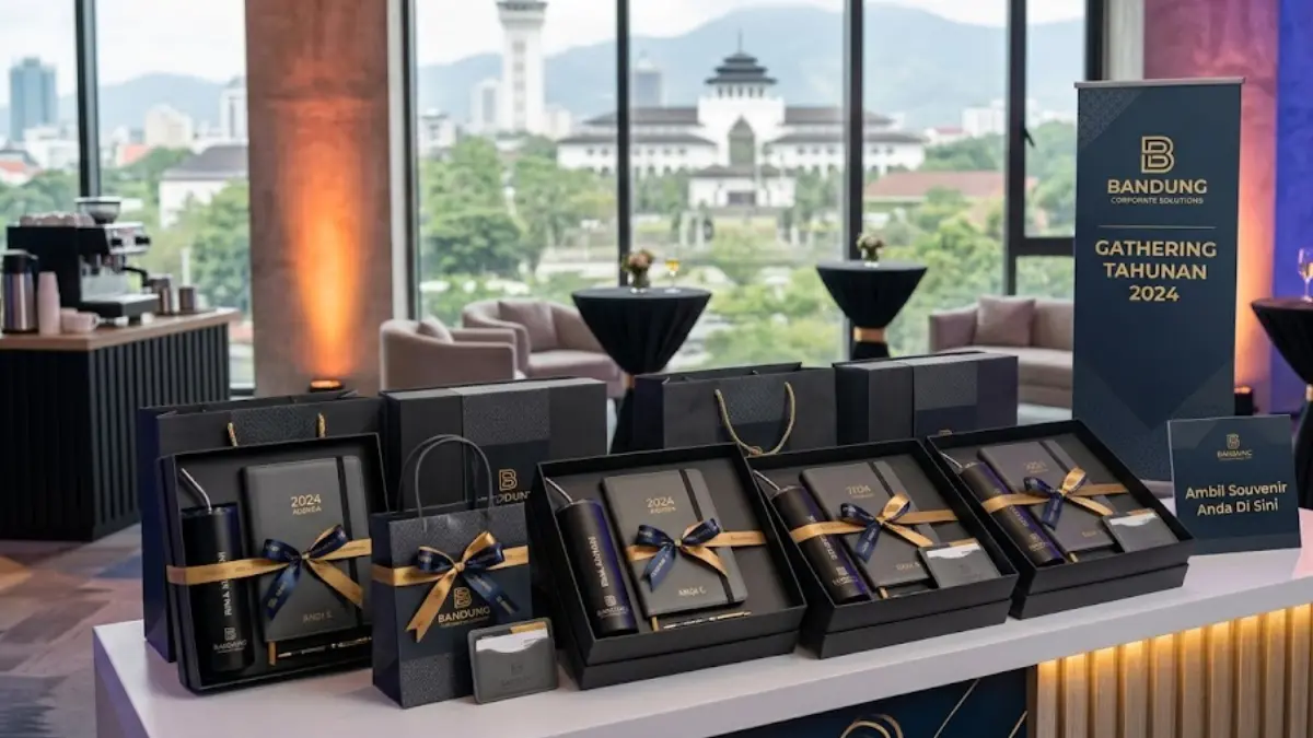 Bundling merchandise kantor unik untuk acara gathering perusahaan Merchandise Kantor