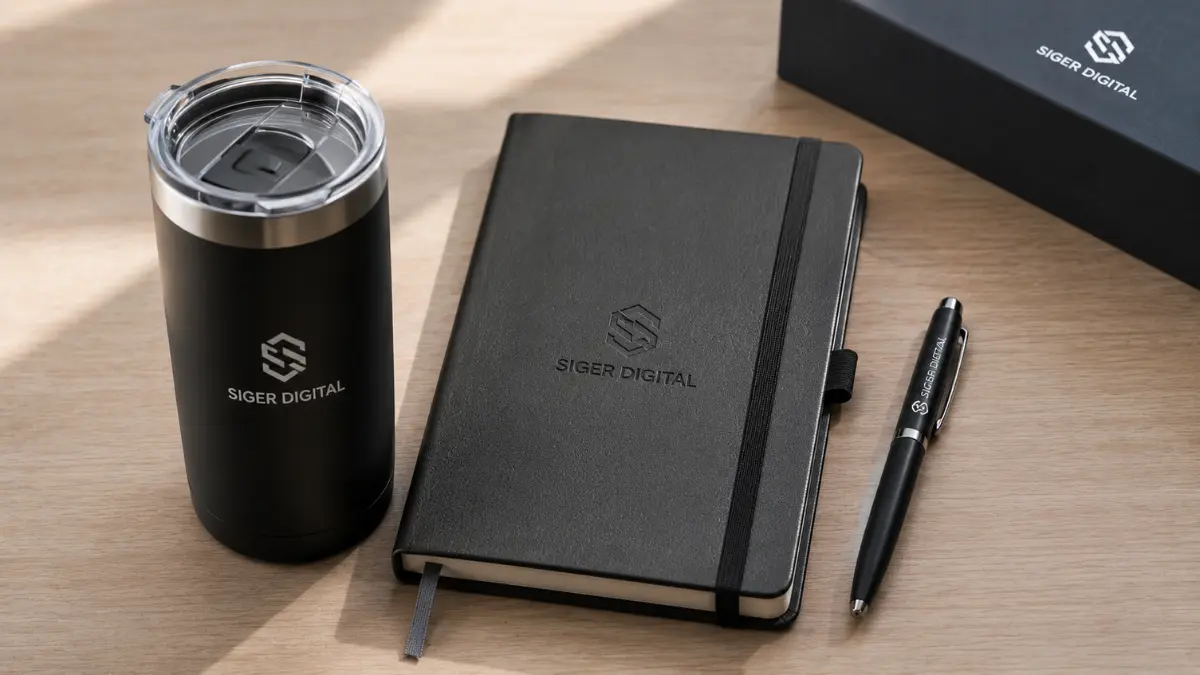 Merchandise kantor premium tumbler notebook dan pulpen custom logo Merchandise Kantor